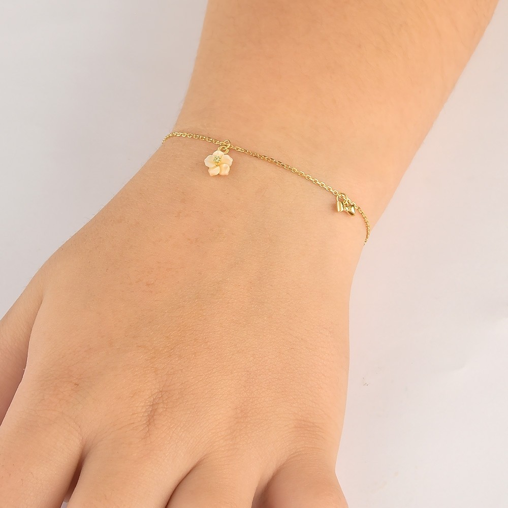 Pulseira Infantil Alegria em Ouro Amarelo